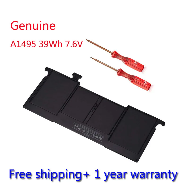 

7XINbox 39Wh 7.6V A1495 Battery For Apple MacBook Air A1465 A1370 11'' inch Mid2011 2012 2013 Early 2014 2015 Version Series