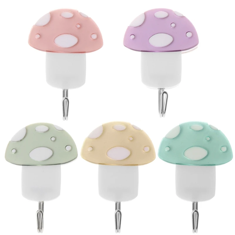 

OOTDTY 1pc cute Cartoon Sticky Hooks Wall-Mounted Suction Clothes Decorate Door Hooks