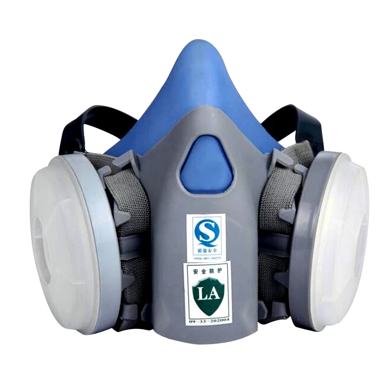 Dust Mask Grey Safety Face Mask Chemical Respirator Thermoplastic
