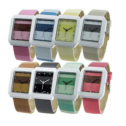 

Hot Sales 2015 New Hot Fashion Leather Strap Quartz Crystal Women Ladies Girls Wrist Watch Square Dial 3 Candy Color 1HB7 6T5V