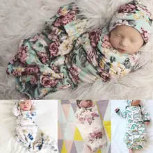 Emmaaby мягкое муслиновое детское одеяло для пеленания с цветочным рисунком хлопковый для новорожденных Пеленальное полотенце
