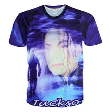 Rock punk michael jackson print 3d t shirt harajuku tee shirt Crewneck t-shirt tops plus size M-XXL camisetas Drop Shipping