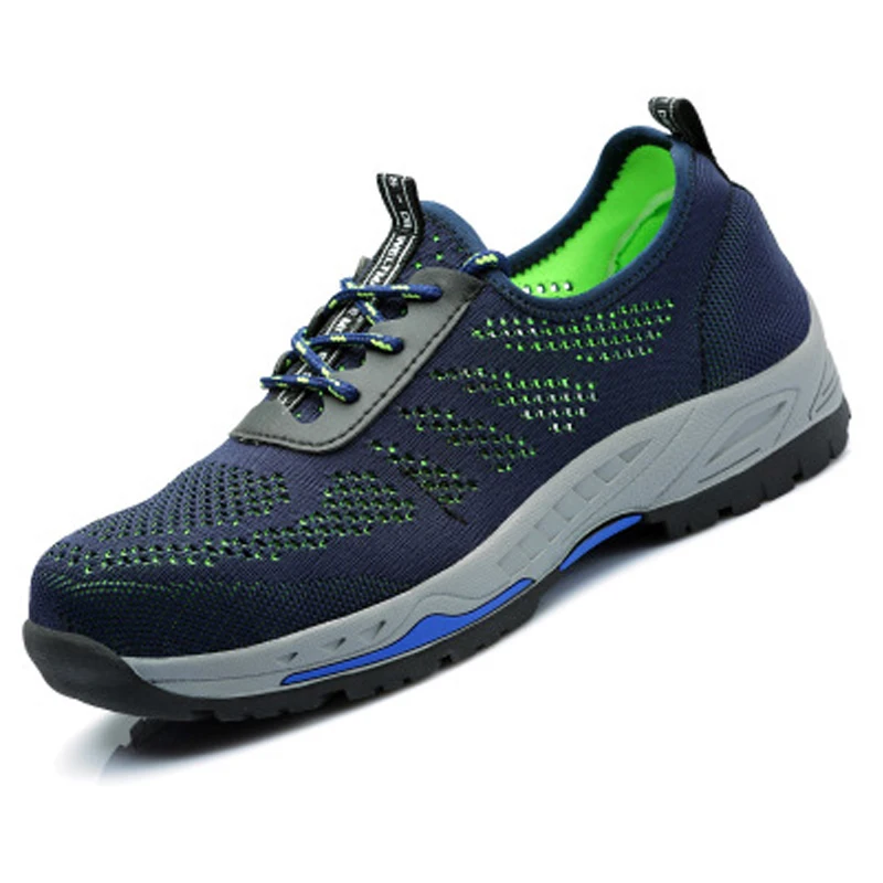 Fashion Fly Woven Labor Insurance Shoes Anti-smashing Anti puncture Steel Head Safety Shoes Mesh Breathable Deodorant Work Boots Fashion Fly Woven Labor Insurance Shoes Anti-smashing Anti puncture Steel Head Safety Shoes Mesh Breathable Deodorant Work Boots