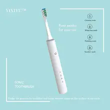 YIXIYU умная звуковая электрическая зубная щетка 2 шт. головка щетки 4 Режим очистки перезаряжаемый водонепроницаемый отбеливающий для полости рта забота о здоровье