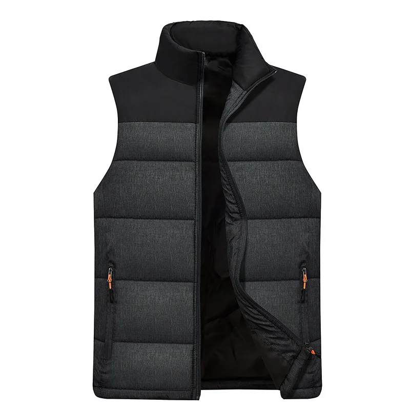 

Mens Sport Jacket Winter Sleeveless Coat 2019 New Keep Warm Gym Gilet Full Zipper Windproof Run Vest Bowling Golf Jackets