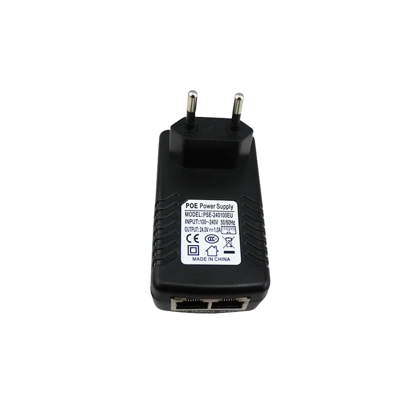 10/100 Мбит/с PoE Инжектор 24V1A адаптер питания через Ethernet для Ubiquiti nanostation Power pin 4/5(+) 7/8( )