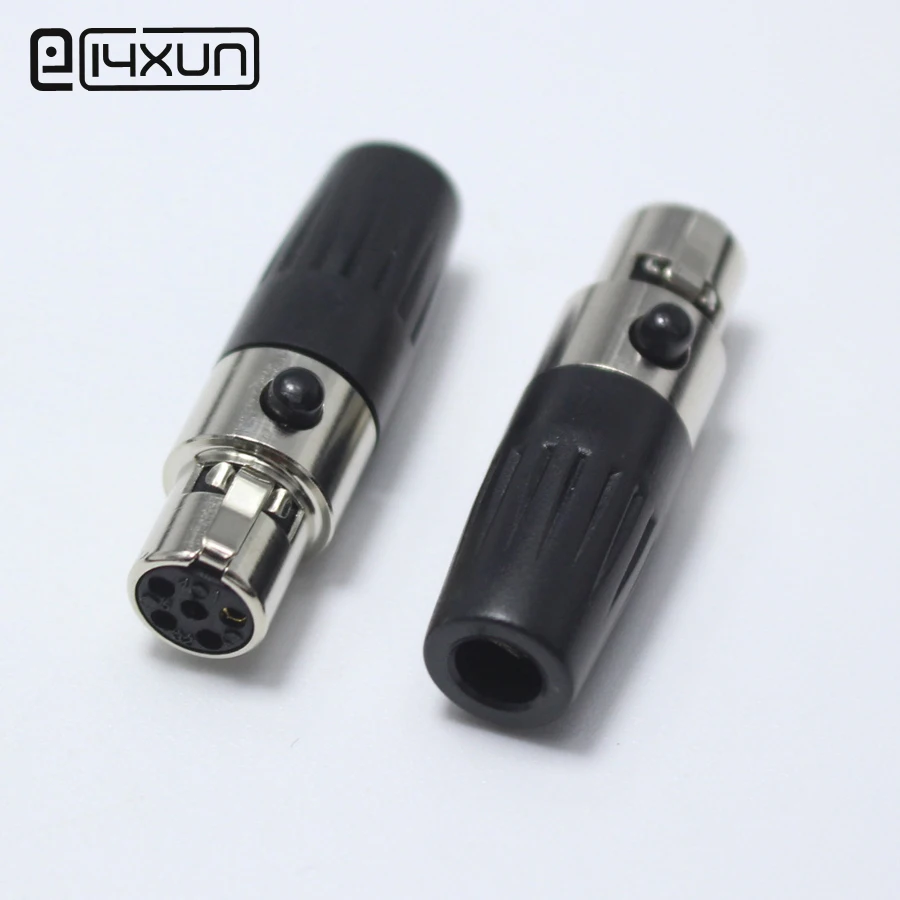 1 sztuk Mini XLR 5 Pin żeńskie gniazdo z otworem małe XLR 5 P gniazdo ...