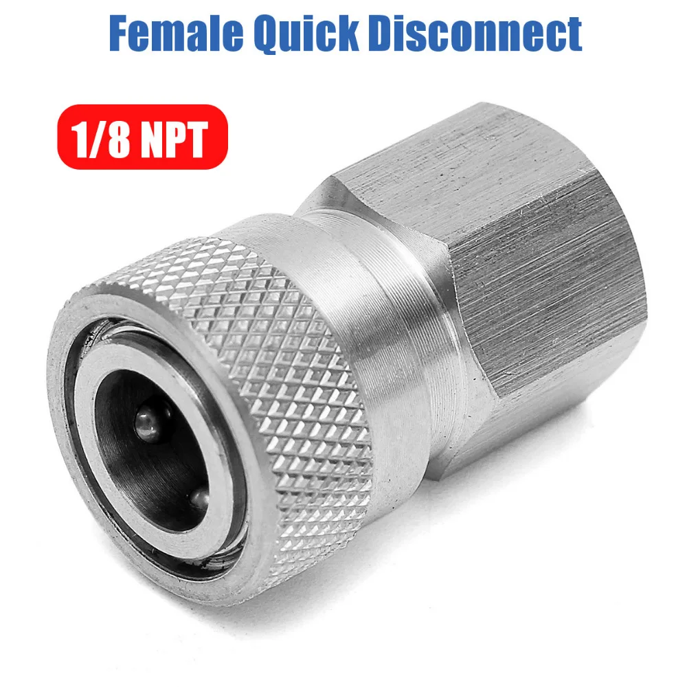 ペイントボール PCP 充電記入フィッティング 8 ミリメートル銅/ステンレスクイックディスコネクトコネクタ 1/8 "Npt メスソケット