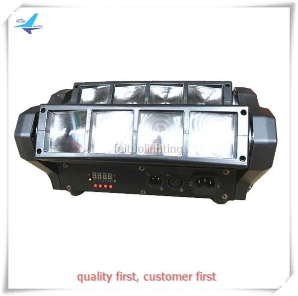 

2pcs/lot Factory Price Mini Spider 8x3w Moving Head DJ Light RGBW Quad Color Super Strong Beam Disco Party Club Christmas Light