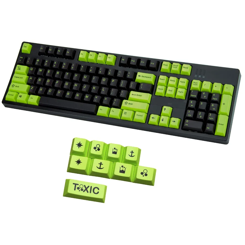 Toxic keycap 108/140 клавиш PBT Вишневый профиль краситель-сублимированный MX Переключатель для механической клавиатуры keycap только keycap