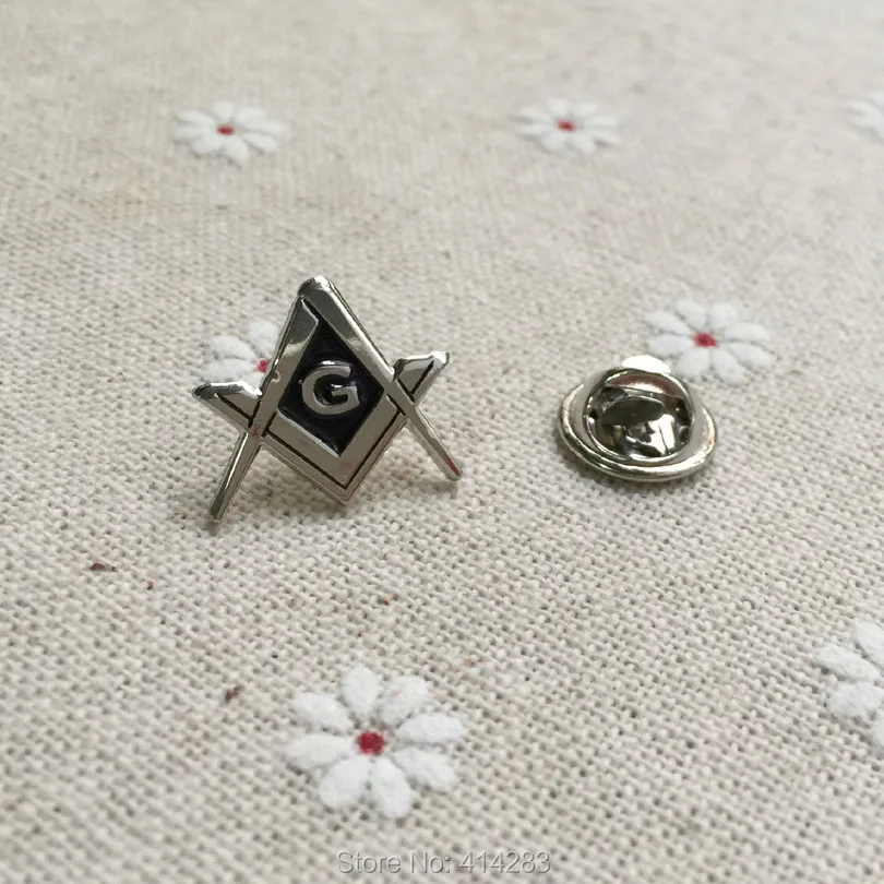 Freemason Masonic Lapel Pins Metal Badge Square and Compass with G