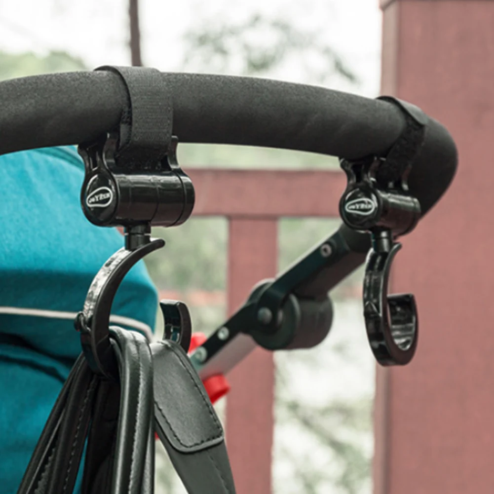2 шт. крючки для прогулочных колясок многоцелевой коляска крюк зажимы на любой Детские коляски дорожные системы Secure кошельки сумки для