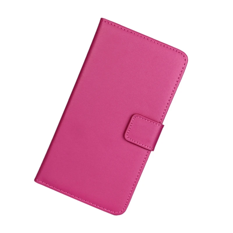 Чехол для sony Xperia Z(Сони Иксперия З) L36h кожаный чехол со слотами для карт бумажник чехол Coque C6603Phone чехол для телефона, держатель для телефона с подставкой - Цвет: Розово-красный
