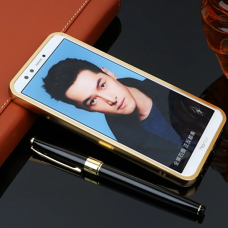 Роскошный зеркальный чехол для Huawei Honor 8 9 10 Lite V8 V10 P Smart Plus Y7 Y9 Prime Y6 Pro 2019 Алюминиевый