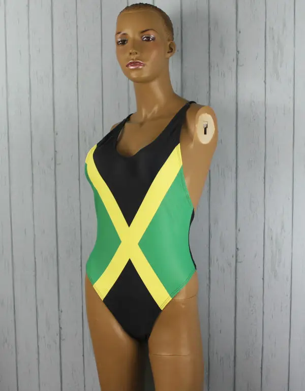 jamaican flag one piece swimsuit