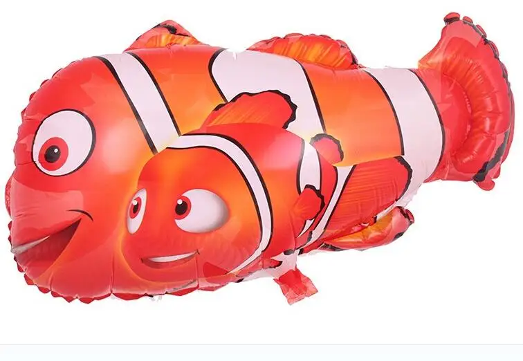 Дети любят Немо рыба Клоун животного Фольга Шарики для День РОЖДЕНИЯ КЛОУН алюминия Фольга гелием воздушный шар