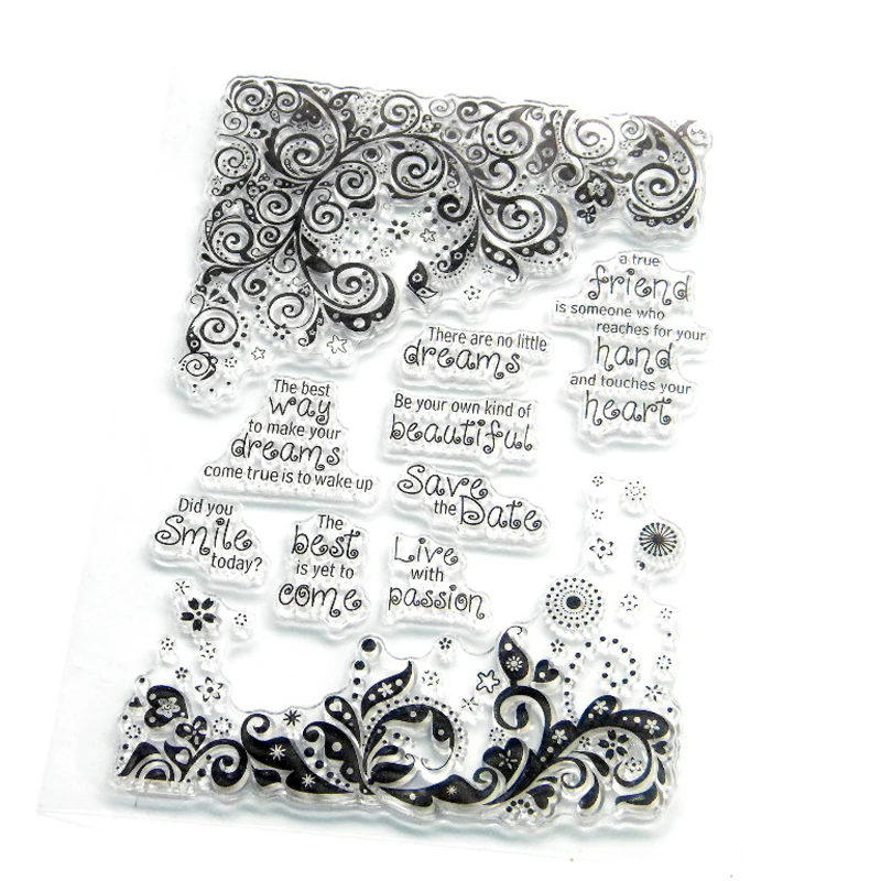 Selos borracha vintage lema palavra alphabat Tipo : Scrapbooking