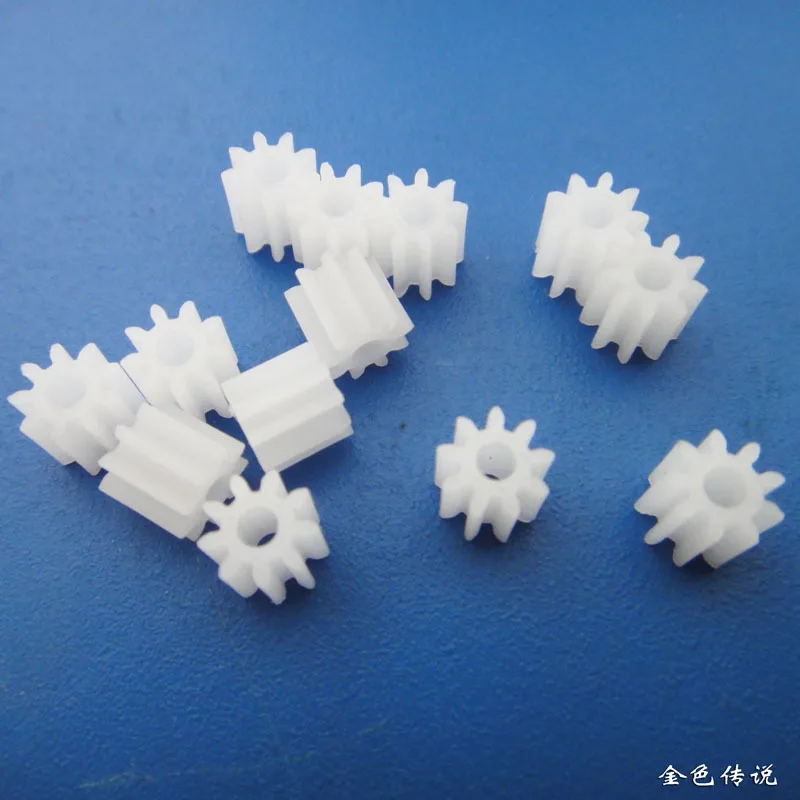 

JMT 1piece 1009A 9-Tooth 1.9-Hole M0.5 Motor Gears Robot Model Accessory Four-Wheel Drive Plastic Gears F19165