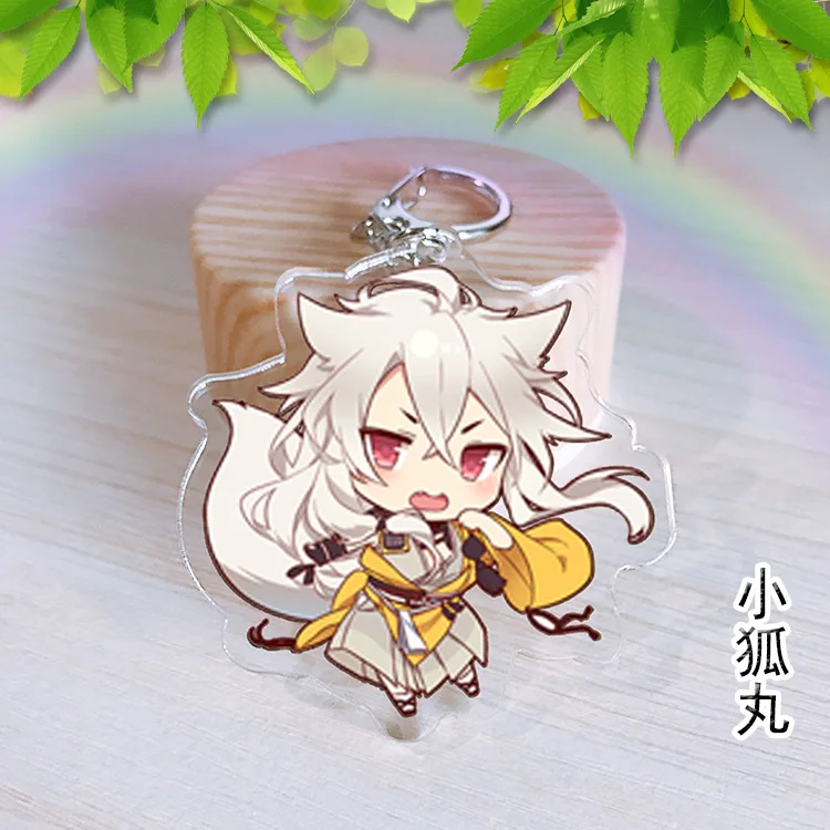 Аниме Touken Ranbu Online Munechika Kogitsunemaru Fox Hotarumaru Подвески Акриловый Брелок фигурка модель