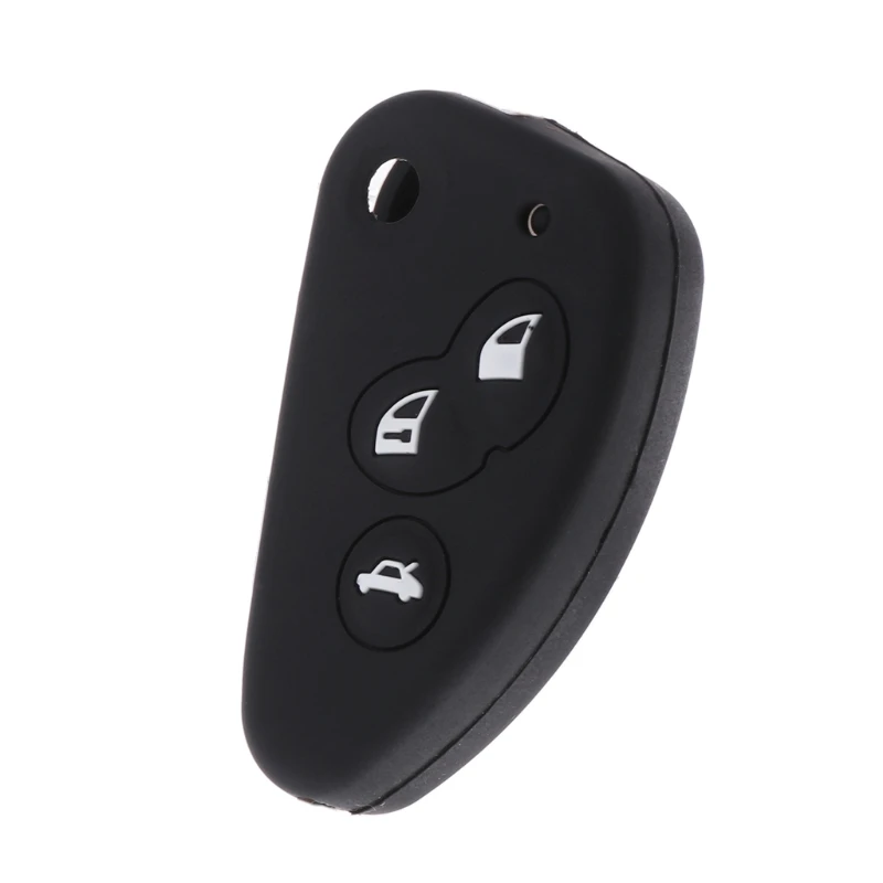 

3 Buttons Silicone Car Key Fob Cover Case Protector For Alfa Romeo 147 156 166