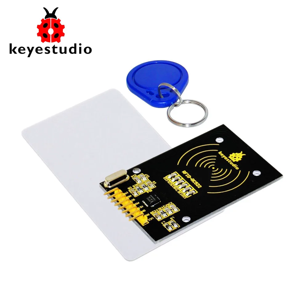 Keyestudio MFRC522( чип) комплект RFID модуль+ IC карта+ брелоки для Arduino UNO R3 MEGA 2560