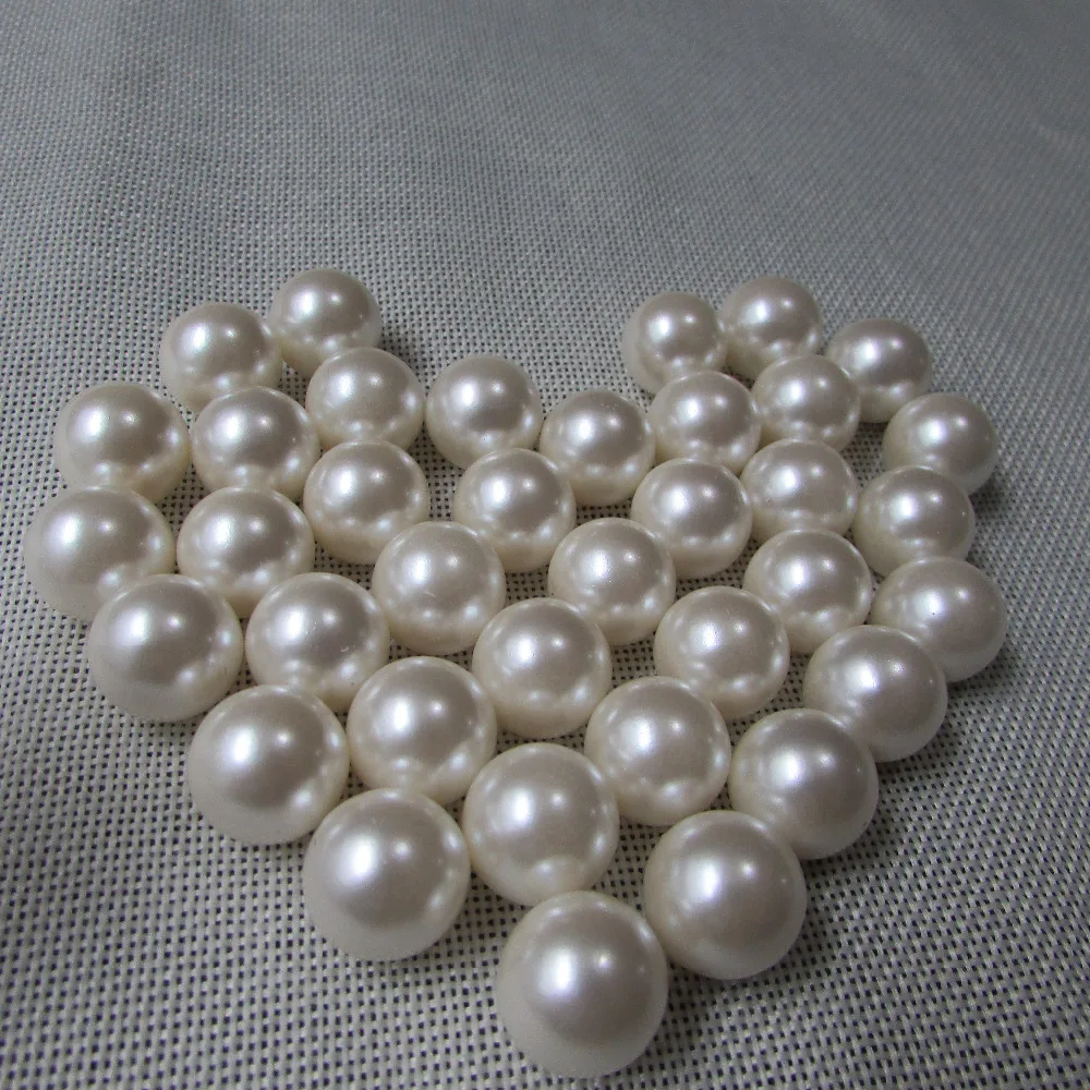 

mobile phone hairdressing essential 4mm-20mm without holes ivory tint pearl DIY originality handwork material 50g