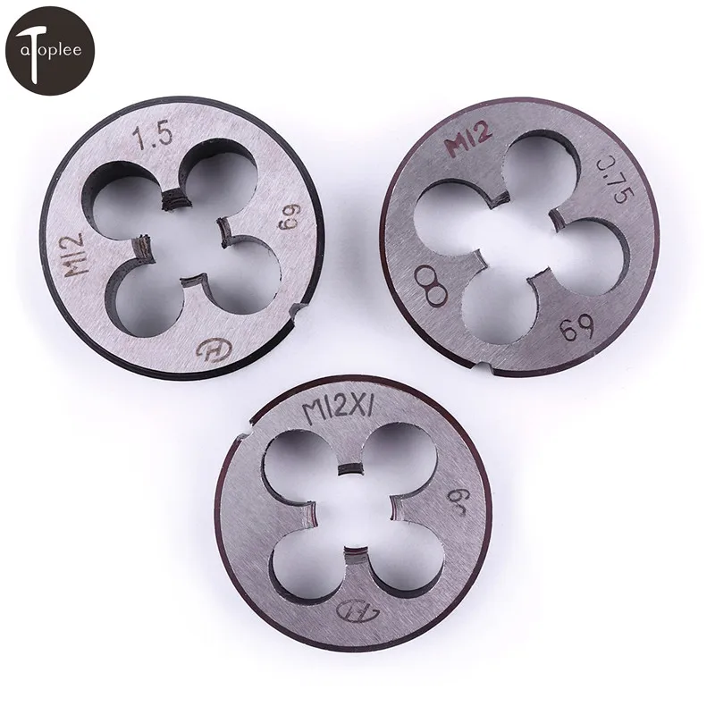 

1PCS Mini M12*0.75/1.0/1.5 Metric Threading Die Alloy Steel Screw Lathe Engineer Thread Maker Mold Machining Tool