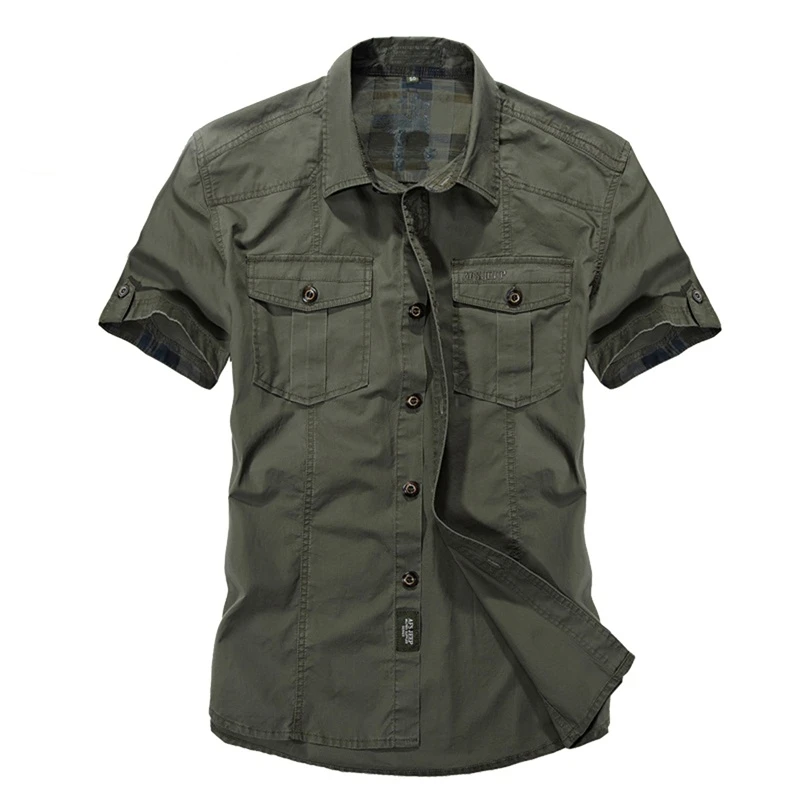 green and white dress shirt