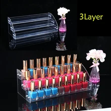 TOP Acrylic Makeup Nail Polish Storage Organizer 3 Layer Rack Display Stand TOP Acrylic Makeup Nail Polish Storage Organizer 3 Layer Rack Display Stand
