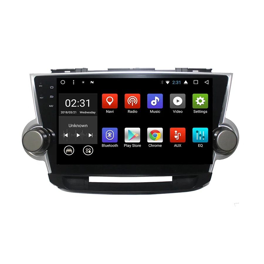 Flash Deal Asvegen 10 inch 2din Android 7.1 HD Cord Core Car Navigation Stereo Multimedia Player Auto GPS RadioFor Toyota HIGHLANDER 2009 2