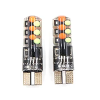 2 Bulbs Niscarda 2x T10 W5W RGB светодиодный лампы дистанционного управления COB-18 силиконовый корпус стробоскоп вспышка автоматическая лампа для чтения автомобильный головной светильник - Emitting Color: 2 Bulbs