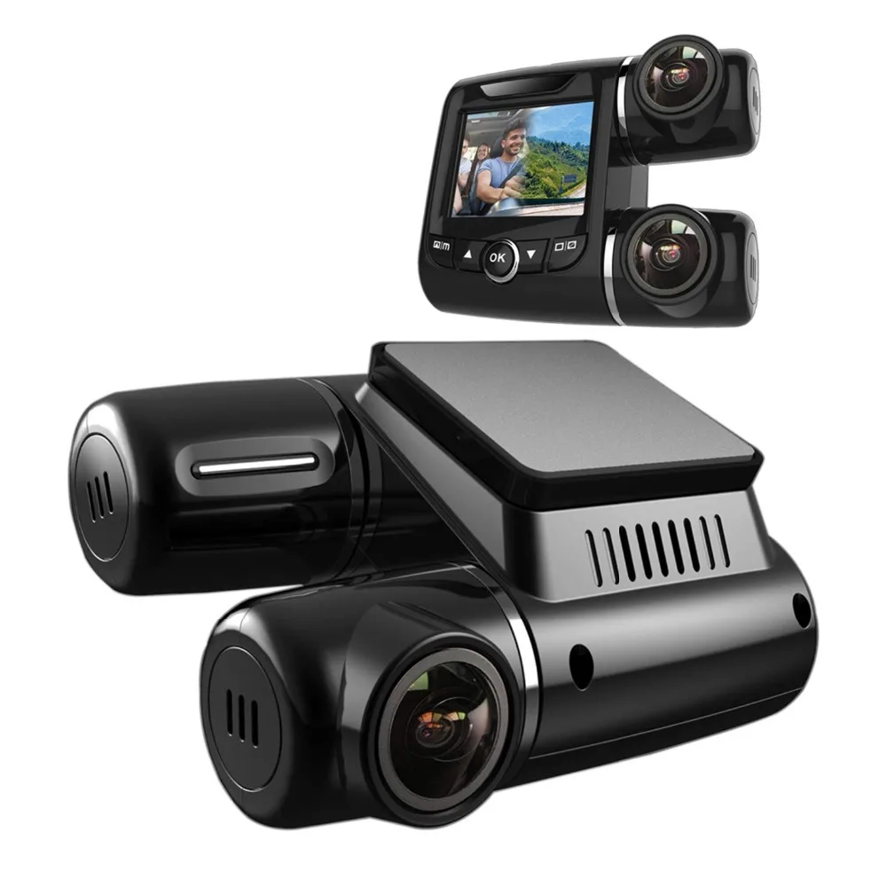 Dash Cam Pruveeo PV2 Dual FHD 1920x1080P Передняя и кабина, камера для автомобилей, грузовиков, водителей такси