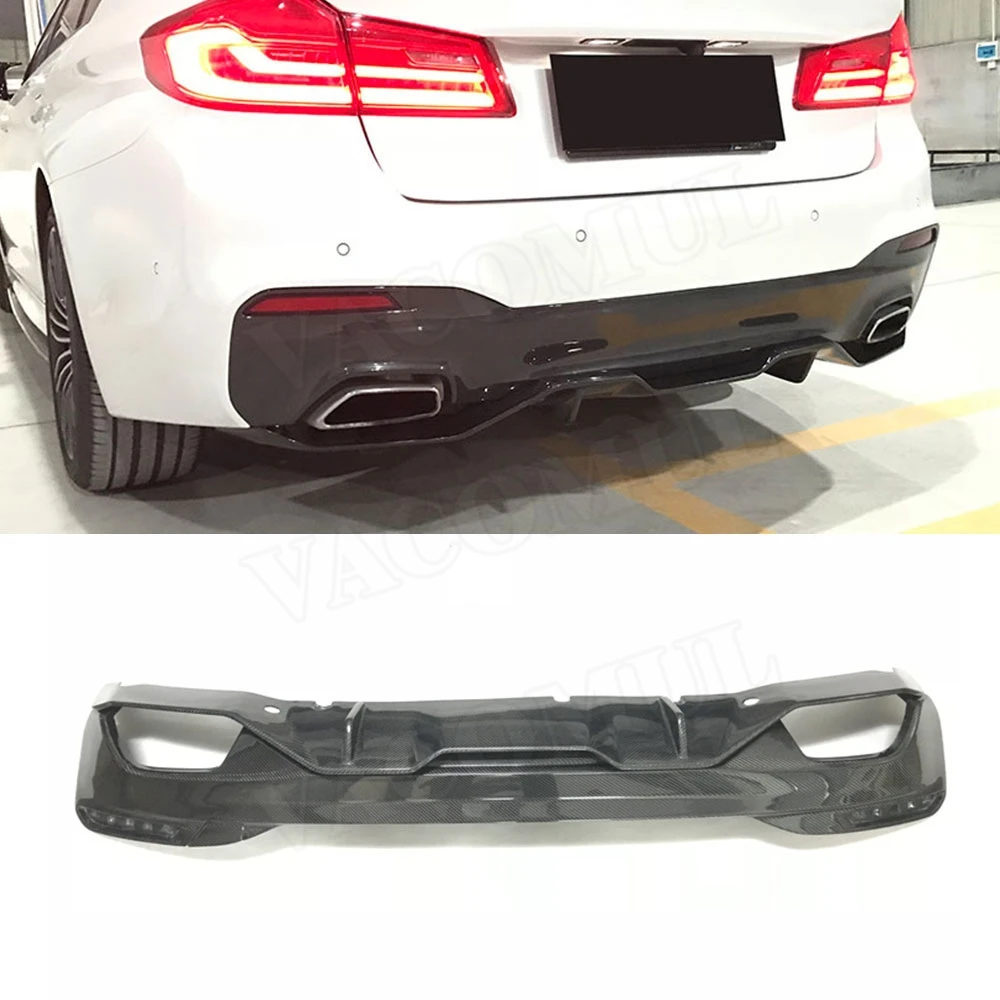 

2PCS/Set Rear Lip Diffuser Spoiler for BMW 5 Series G30 G31 G38 M Tech M Sport 2017 2018 MP Style car bumper plate protector