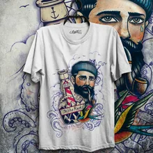 Летняя модная Горячая футболка MAGLIETTA NUOVO хипстер Старая школа тату рокабилли моряк Осьминог футболка