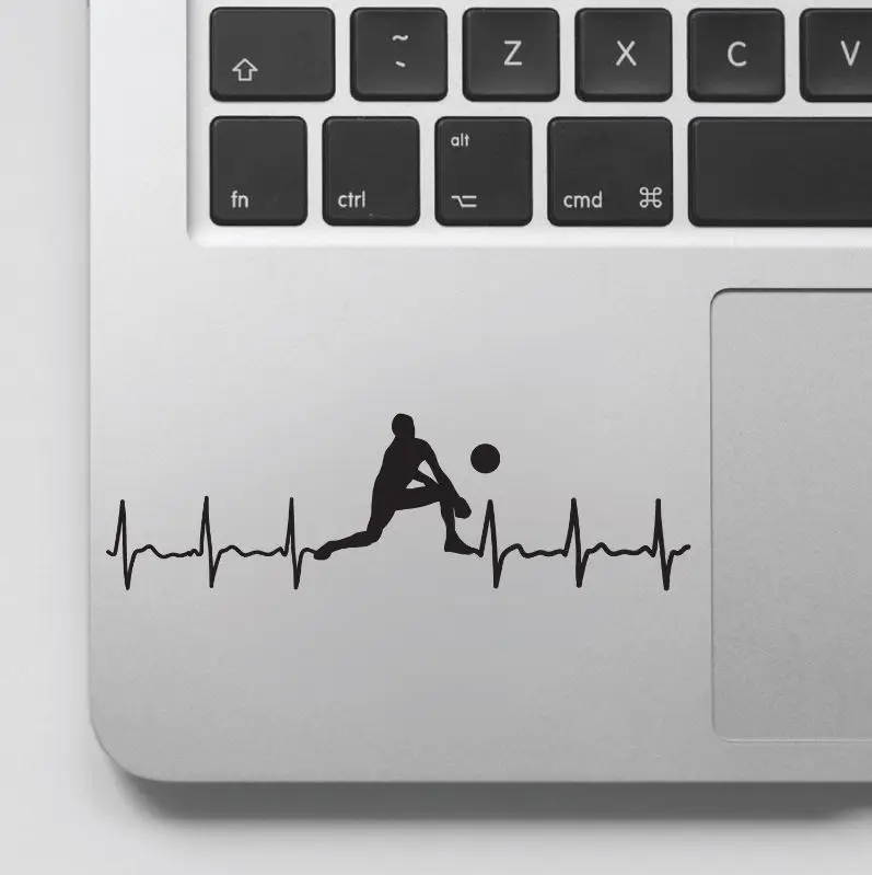 

Volleyball Player Heartbeat Electrocardiogram Decal And Graphics For Laptop Computer Waterproof Art Vinyl Decal GA161