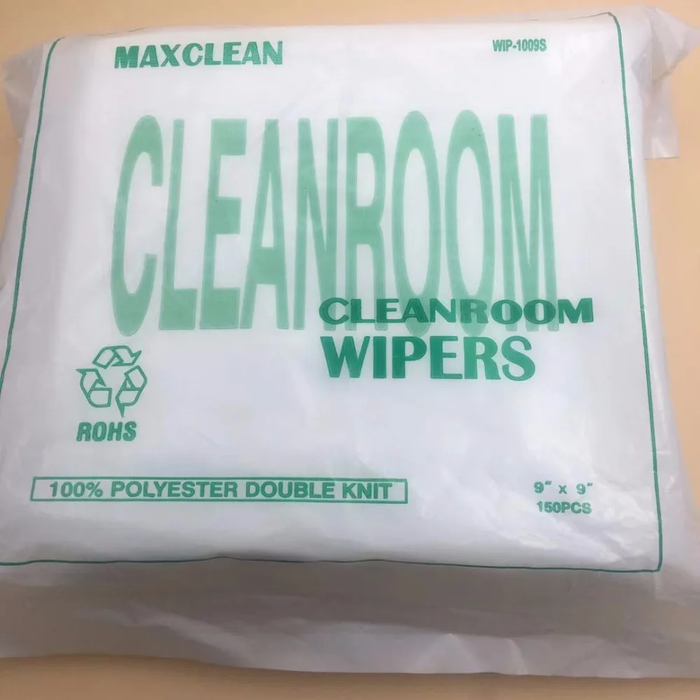 

150PCS 9*9inch Soft Cleanroom wiper cleaning Non Dust Cloth for sovlent,eco solvent,uv printer Dust Free Clean LCD Repair Tool