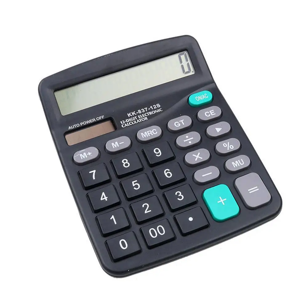 

Top Sale Portable Solar Power 12 Digits Scientific Calculator Student School Study Supply