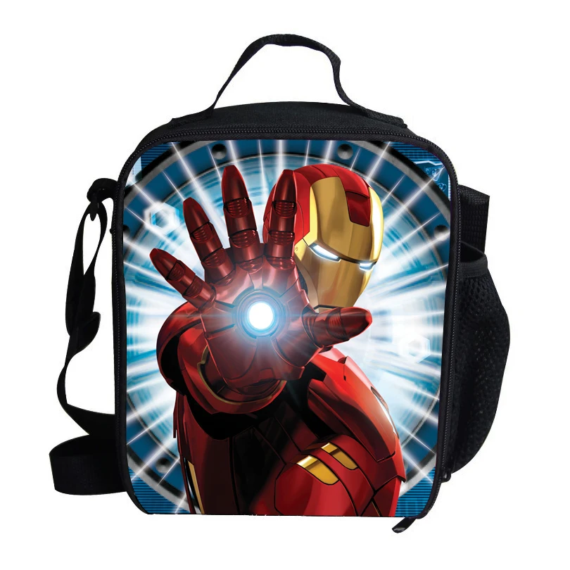 Мода изолированные обед сумка для детей мстители супергерой Халк Ironman обед мешок Термальность охладитель для детей школьного