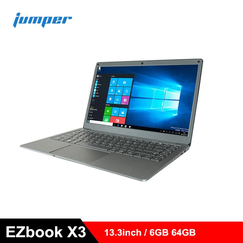 Lowest Price Jumper EZbook X3 Laptop 13.3 Inch Windows 10 Notebook Intel Apollo Lake N3350 Quad Core 1.1GHz 6GB RAM 64GB EMMC HDMI PC IPS