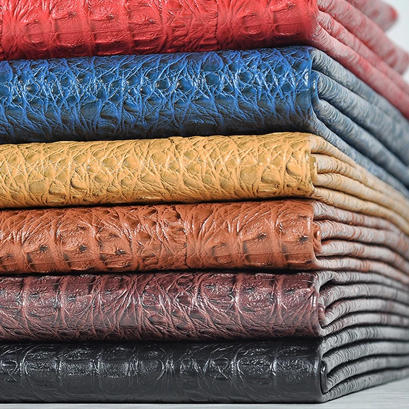 

DIY A4 3D Crocodile Pattern PVC Leather Fabric High Quality Synthetic Leather Sewing Material for Handmade Crafts Wholesales