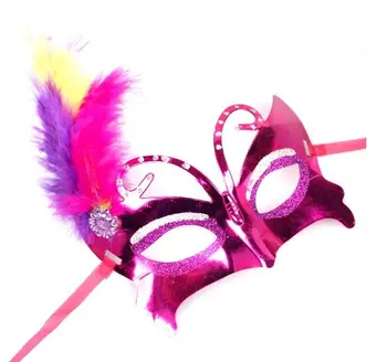 

Fashion New Feather Masks Butterfly Party Masks Masquerade Masks Supplies Very Beautiful high quality EMS gift mixs colors