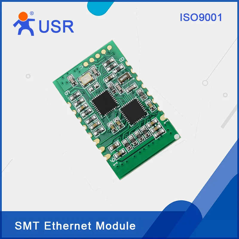 

USR-TCP232-S2 New SMT Serial UART TTL to Ethernet TCP/IP Converter Support Built-in Webpage(5pcs/pk)