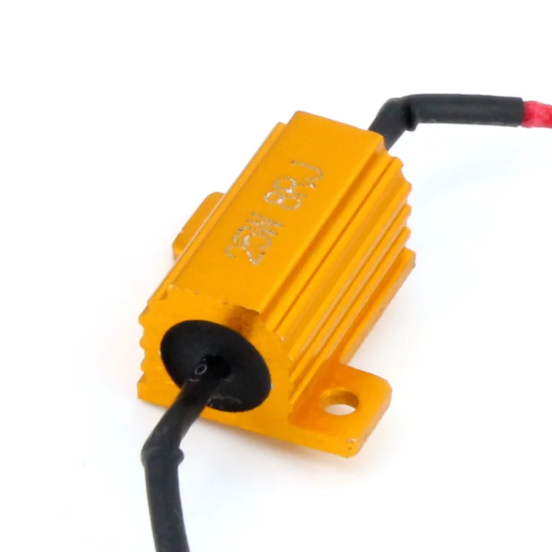 2Pcs/Set 25W Car LED Turn Signal Control Load Resistor Resistance Bulb Light Fix Error Flash Blinker Warning Controller