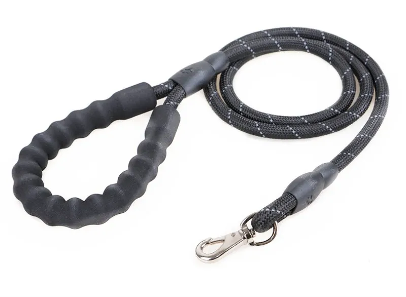 Nylon rope rounded dog chain dog rope,medium and large breed dogs pulling rope , collars