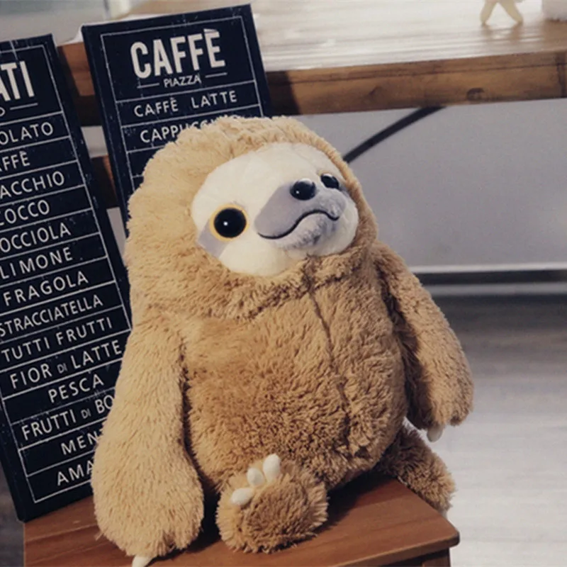 Cute Simulation Sloth Stuffed Doll Lovely Lifelike Sloth Plush Toys Baby Kids Friend Peluche Dolls  Gift Brinquedos  (6)