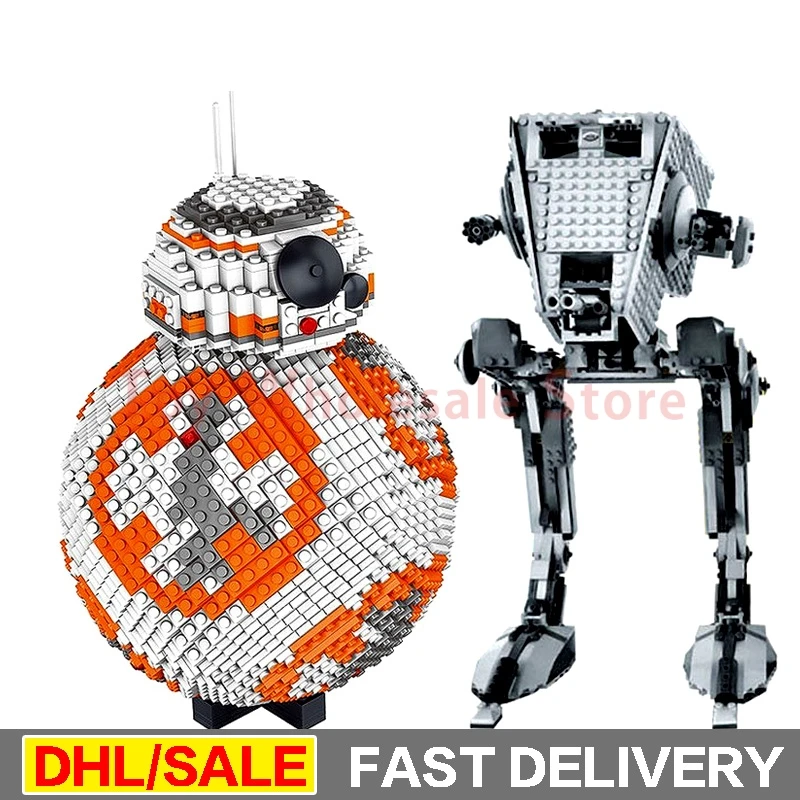 

LELE 35020 Star Wars Ultimate Collector's BB8 Robot + LEPIN 05052 Model Building Kits Blocks Bricks Toys 75153