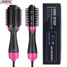 Pro Anti-Scald One Step Hair Dryer Volumizer Ceramic Electric Blow Dryer Hot Air Brush Negative Ion Multi functional Hair Brush new coming hot air heating brush electric iron ceramic with double negative ions anti scald and steam hair straightener brush