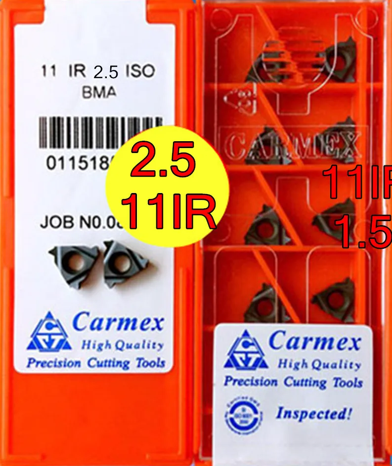 11IR 2 5 ISO BMA 10 шт. 50 100 карбидная вставка Carmex обработка: нержавеющая сталь.