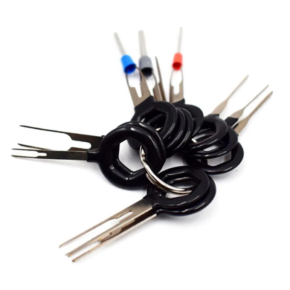 18pcs/set Car Terminal Removal Tool Kit Electrical Wiring Crimp Connector Extractor Puller Release Pin Kit 11pcs 8pcs 3pcs 18pcs/set Car Terminal Removal Tool Kit Electrical Wiring Crimp Connector Extractor Puller Release Pin Kit 11pcs 8pcs 3pcs
