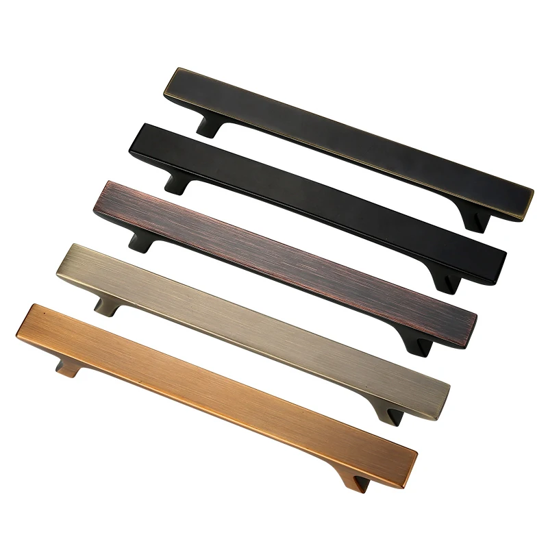 

Simple Solid Zamak Furniture Handles Wardrobe Door Pulls Dresser Drawer Knobs Kitchen Cupboard Holder